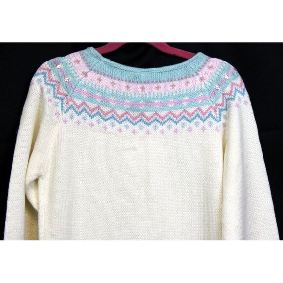 2006 Gymboree Princess Snow Drop Sweater Dress sz 12 NWT White Knit Winter Bow - Picture 6 of 10